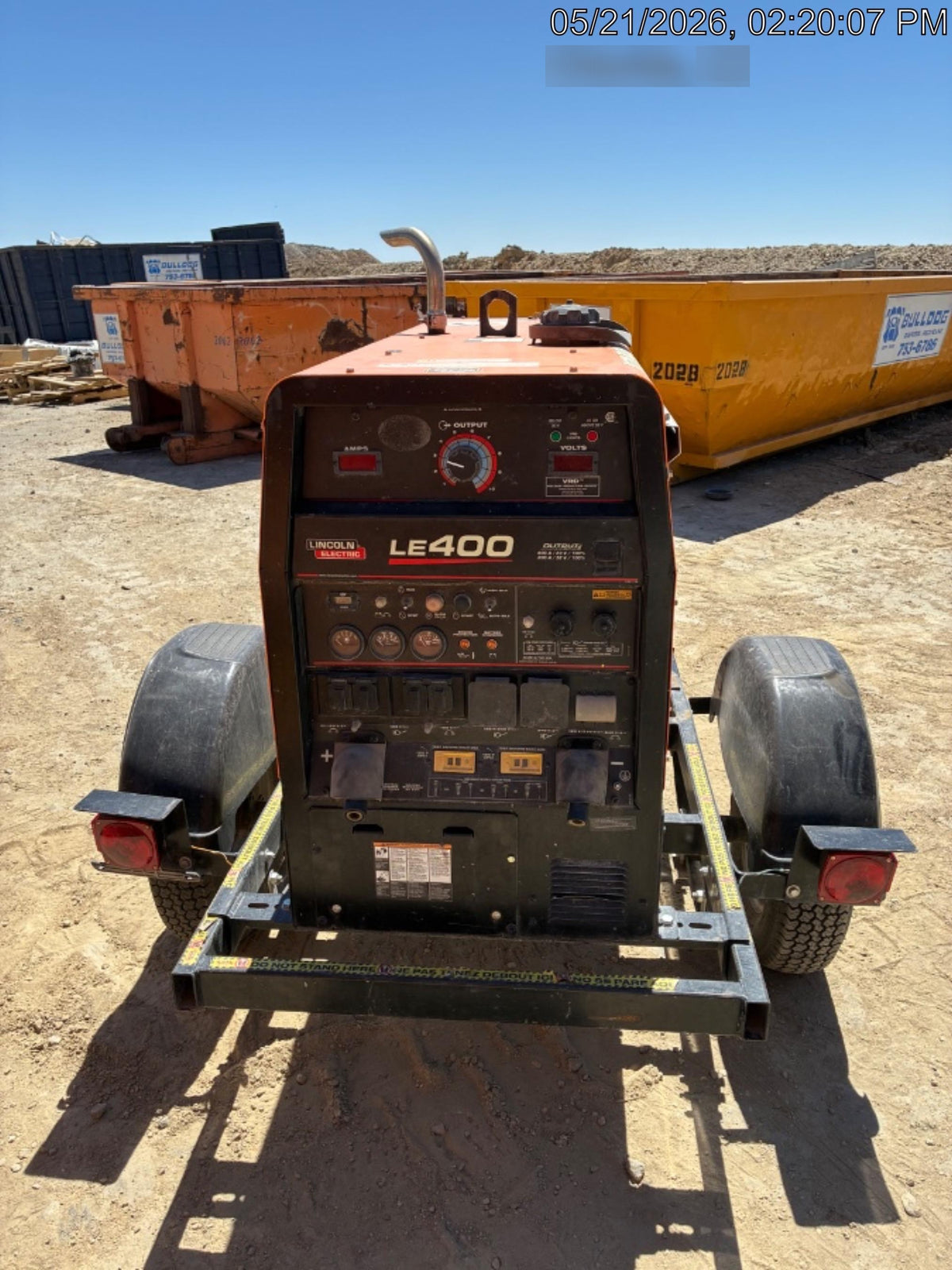 2022 Lincoln Electric LE400 Kubota V1505, Trlr, Cable Rack, Light Kit, ES Decals, T3