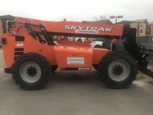 2019 Skytrak 6036 Canopy, Solid Tires, LED Work Lights, Beacon w/72" Carriage, 48" Pallet Forks