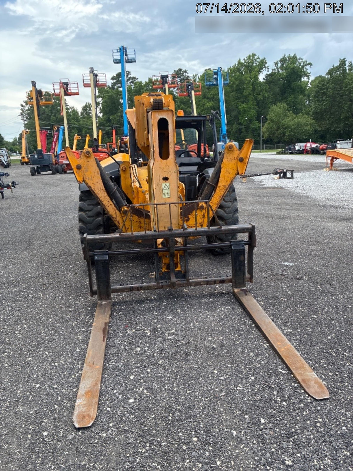 2019 JCB 510-56 Canopy, 74 HP, Solid Tires, STD Worklight, Beacon, Aux Hydraulics, Lifting Eye, Back up Alarm w/66" Carriage/60" Forks