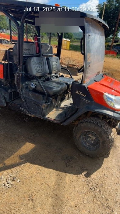 2021 Kubota RTV-X1140W-H Plastic Canopy, Windshield Acrylic Clear, LED Strobe Light, Wire Harness Kit, Back up Alarm