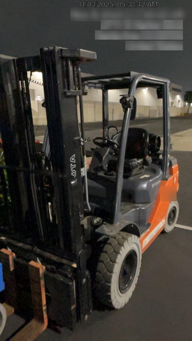 2022 TOYOTA 8FGU25 LP w/ Scale