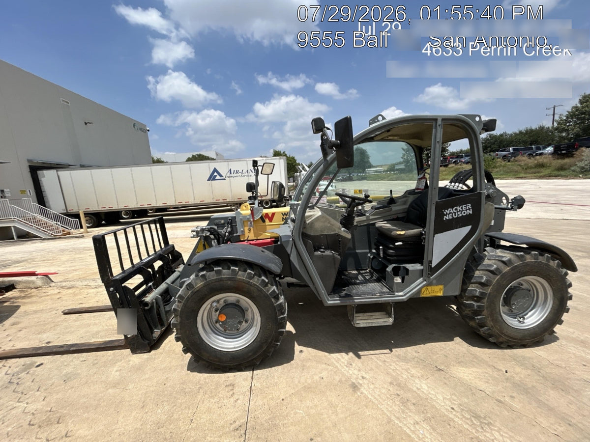 2018 Wacker Neuson TH627 Wacker Neuson TH627 Telehandler w/Canopy, Solid Tires, 48" Carriage and Forks