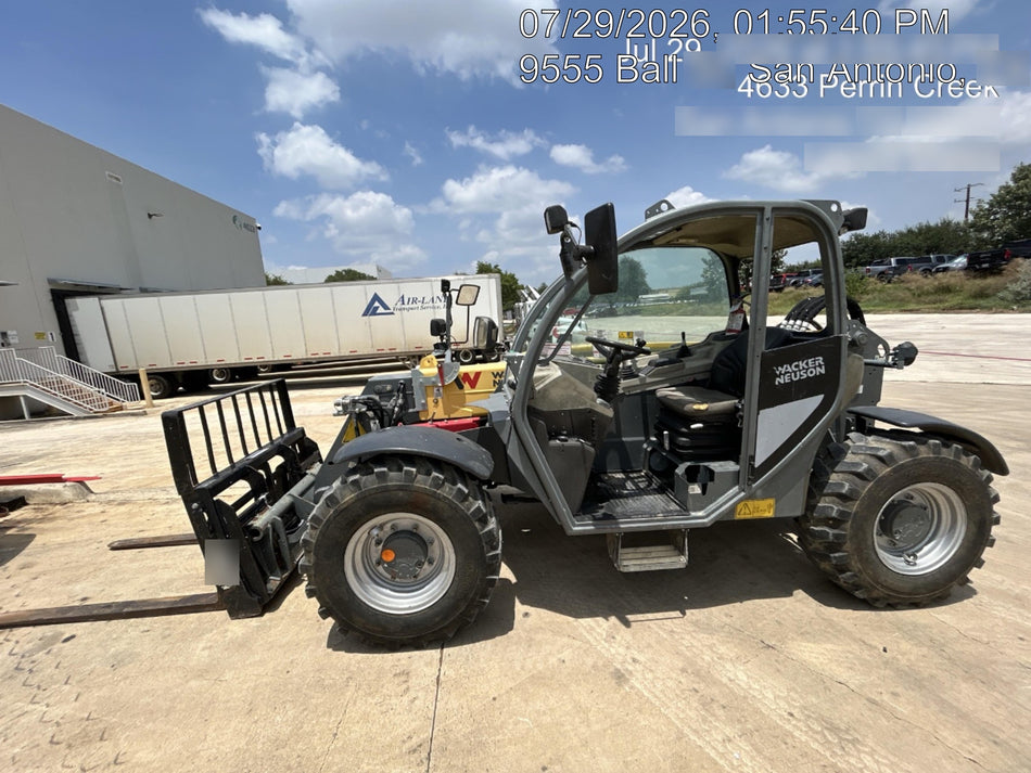 2018 Wacker Neuson TH627 Wacker Neuson TH627 Telehandler w/Canopy, Solid Tires, 48" Carriage and Forks