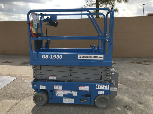 2019 Genie GS-1930 Fixed Rails with Chain Entry
