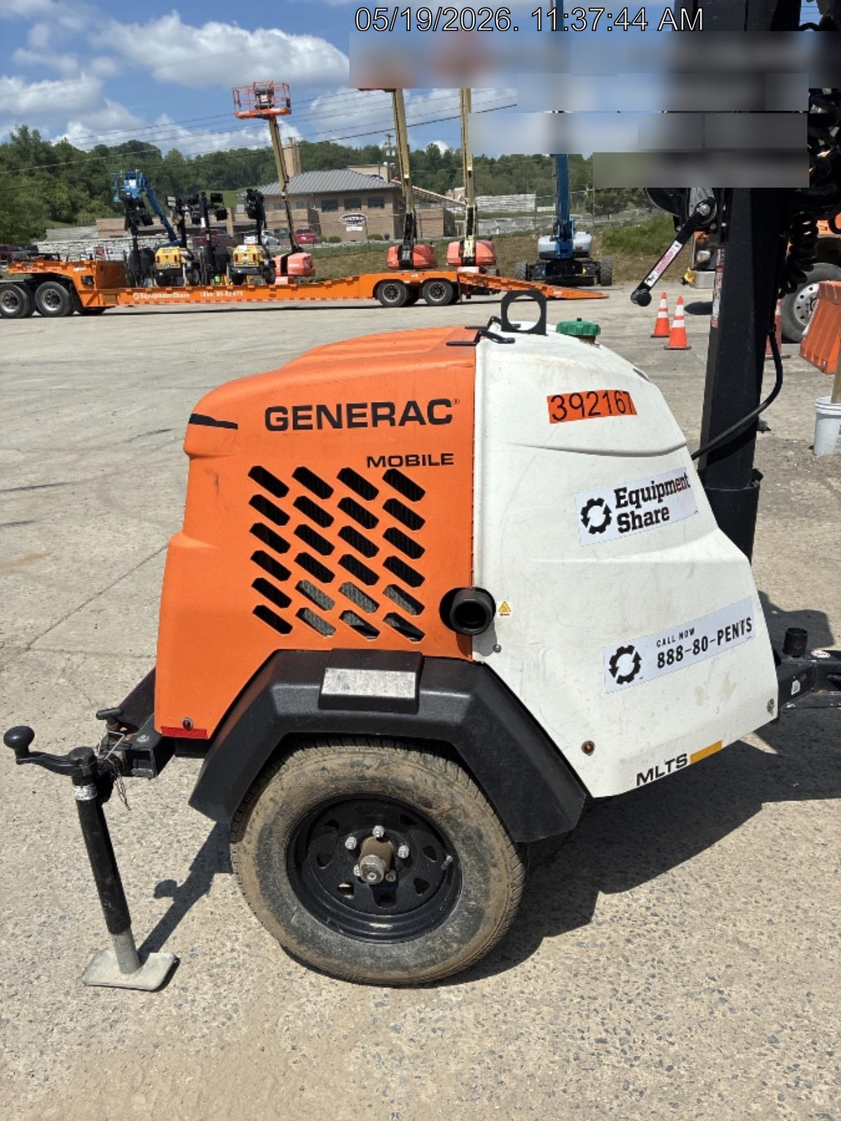 2024 Generac MLT2 Diesel, Flex Switch 120V Input, Powerzone Controller, 
(4) 320W LED Lights, 4kW Generator, 39.9 Gal Fuel Tank, 2" Ball, T3