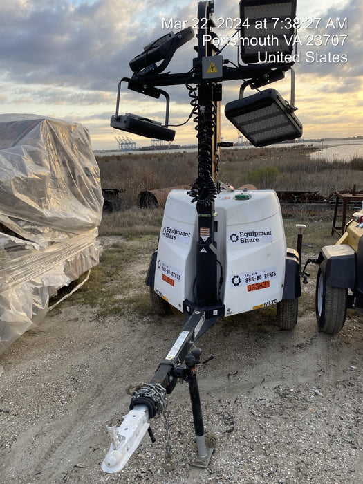 2023 Generac MLT2 Diesel, Flex Switch 120V Input, Powerzone Controller, (4) 320W LED Lights, 4kW Generator, 39.9 Gal Fuel Tank, 2" Ball, T3