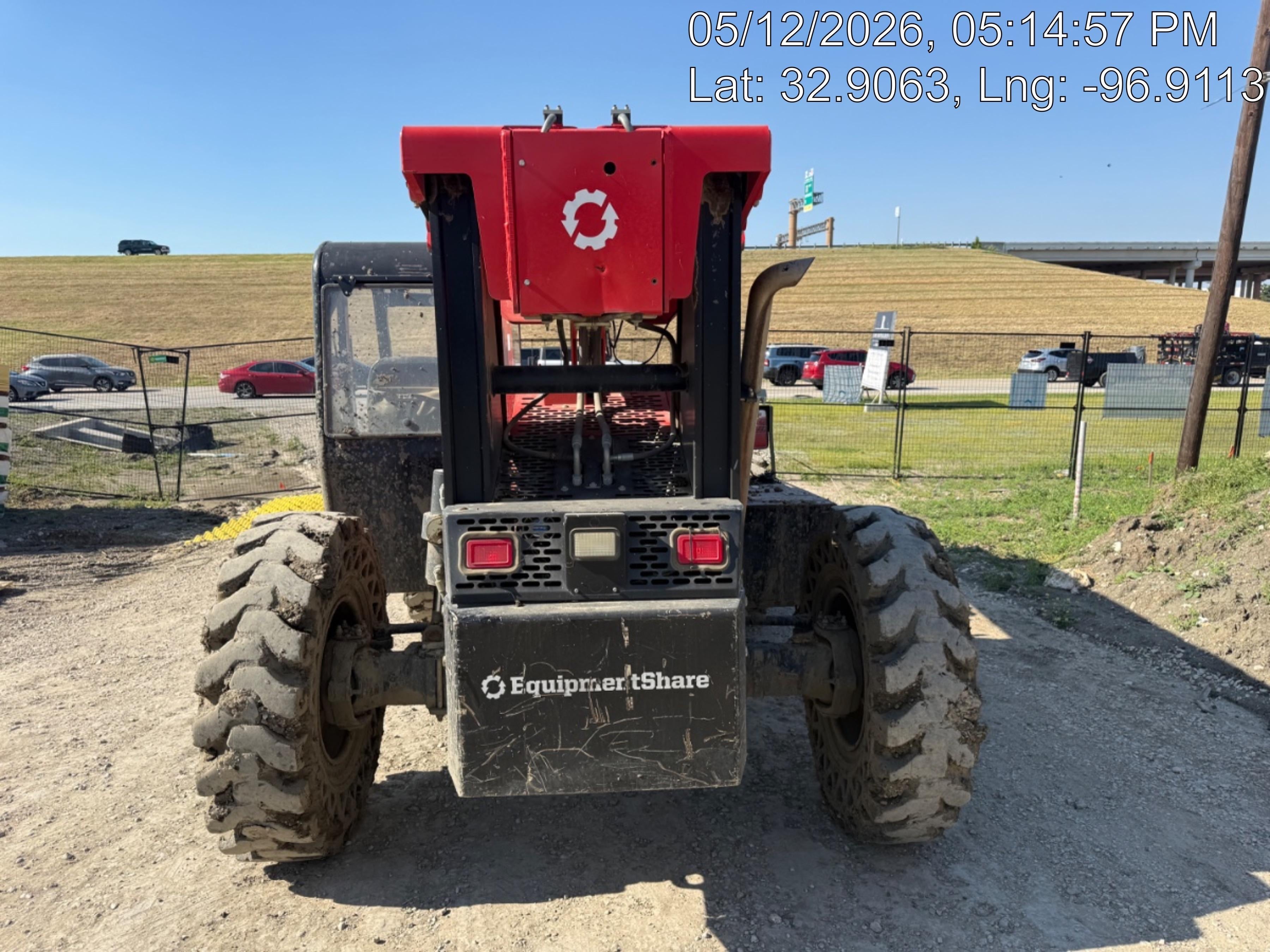 2019 Manitou MTA10055 Canopy, 120 HP, Solid Tires, Work Lights, Lift Hook, Auxiliary Hydraulics 66" Carriage and 60" Forks