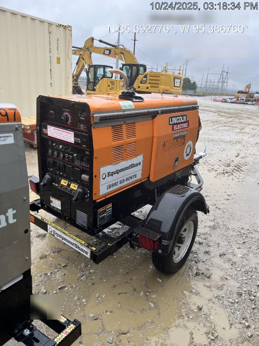 2021 Lincoln Electric Vantage 322 Vantage 322 Ready Pak 3 w/ Decals, ORANGE (includes trailer, cable rack, fender light kit) NO Telematics