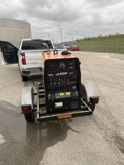 2022 Lincoln Electric LE400 Kubota V1505, Trlr, Cable Rack, Light Kit, ES Decals, T3