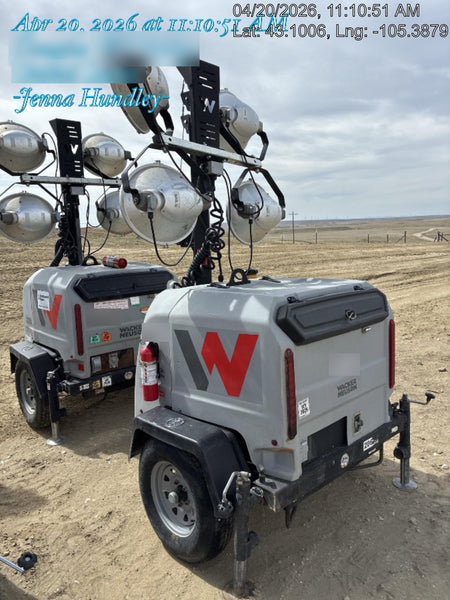 2018 Wacker Neuson LTV6L-MH Wacker Neuson LTV6L Mobile Light Tower w/Fuel Level Sensor Installed