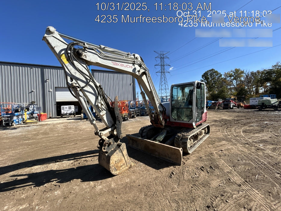 2019 Takeuchi TB290 Takeuchi TB290 Cab/Heat/AC w/Rubber Tracks, Auxiliary Hydraulics, Dozer Blade, Manual QC, 18/24/36" Buckets, Hydraulic Thumb Installed