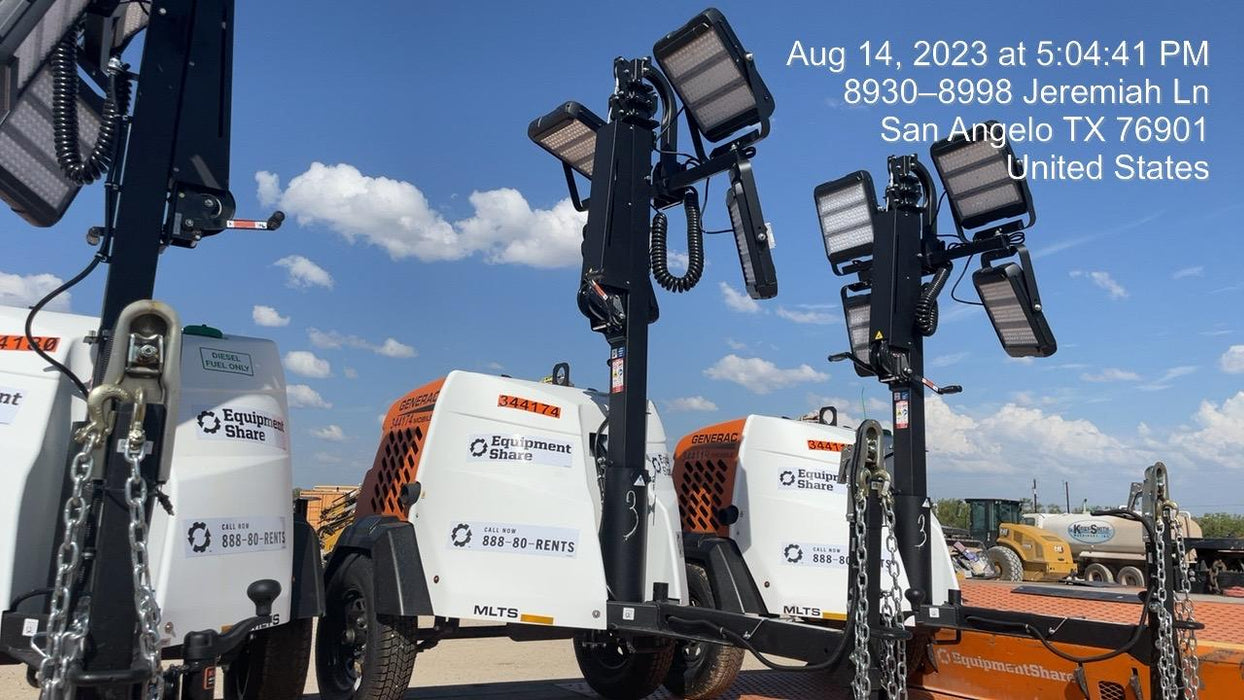 2023 Generac MLT2 Diesel, Flex Switch 120V Input, Powerzone Controller, (4) 320W LED Lights, 4kW Generator, 39.9 Gal Fuel Tank, 2" Ball, T3