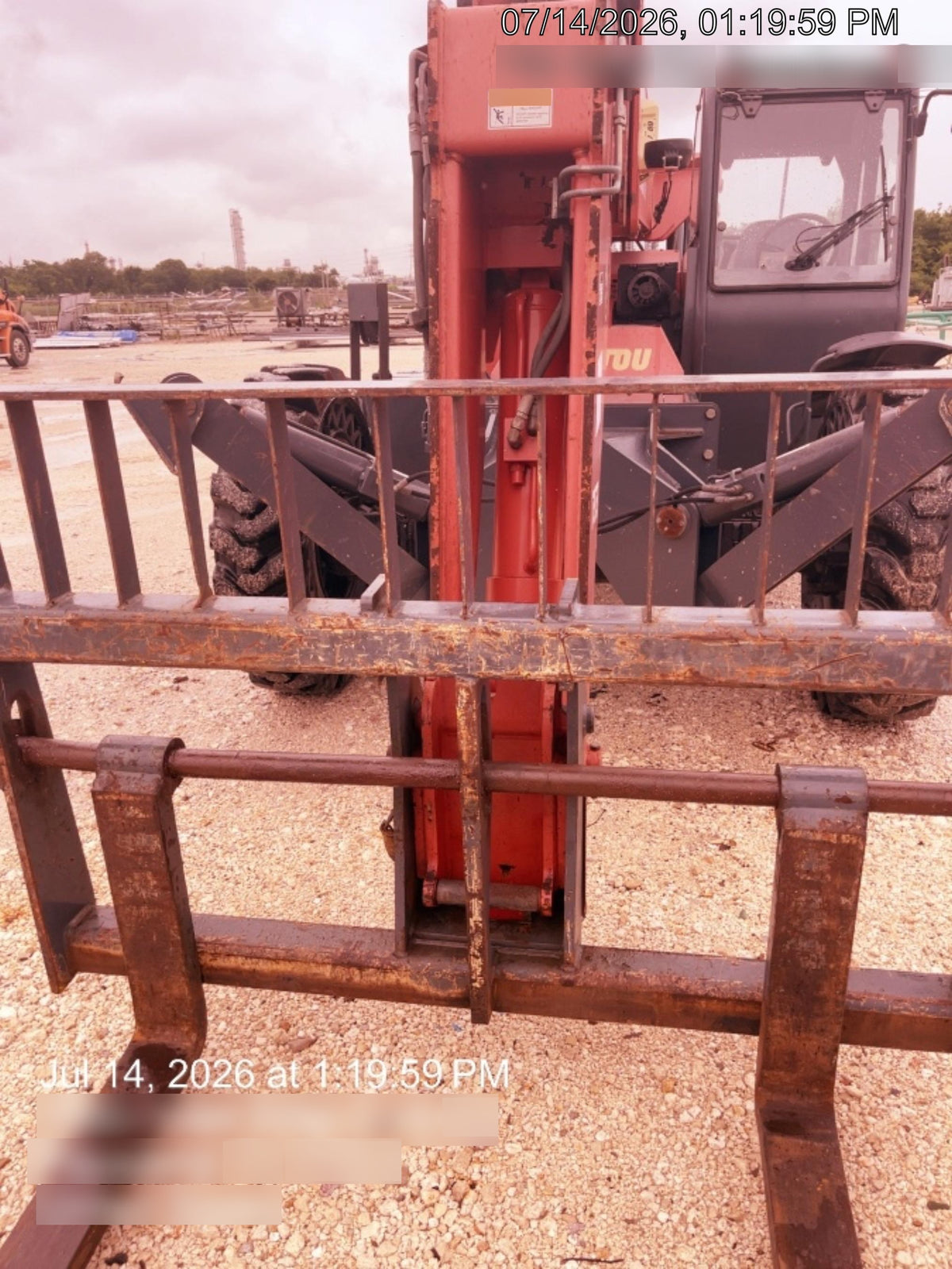 2018 Manitou MTA10055 Manitou MTA 10055 w/Cab/Heat/AC, Work Lights/Strobe, Aux Hyd, Solid Tires, Lift Hook, 66" Carriage, 60" Forks