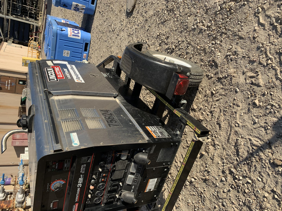 2020 Lincoln Electric Vantage 322 Welder Ready-Pak 3, w/ GPS & Decals (includes trailer, cable rack, fender light kit)