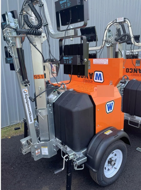 2024 Wanco WLTT-4MM4K Diesel, Deep Sea Controller, Shore Power Plug, Auto Start, (4) 350W LED Floodlights, 4kW Generator, 60 Gal Fuel Tank, 2" Ball, T3
