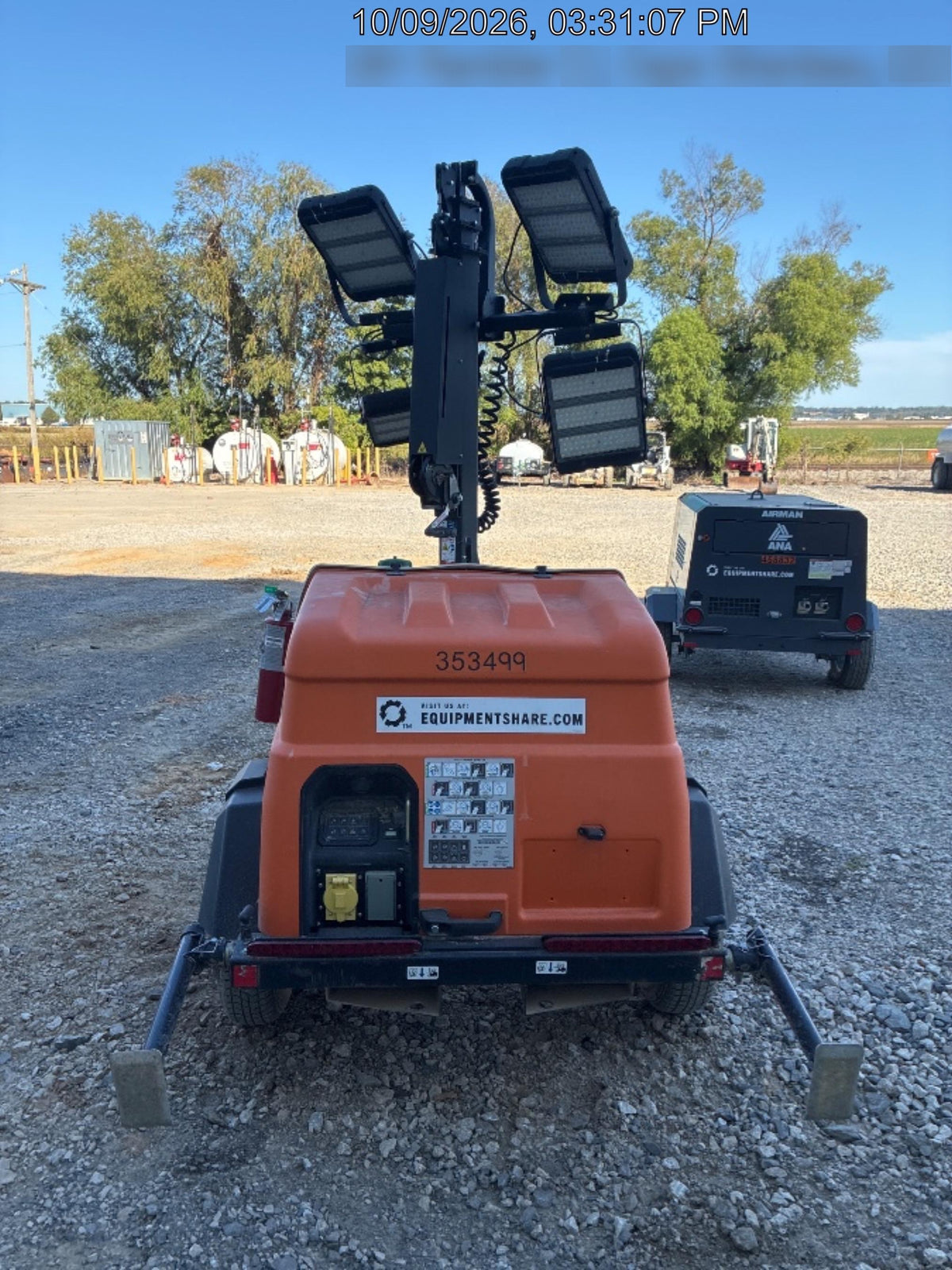 2023 Generac MLT2 Diesel, Flex Switch 120V Input, Powerzone Controller, (4) 320W LED Lights, 4kW Generator, 39.9 Gal Fuel Tank, 2" Ball, T3
