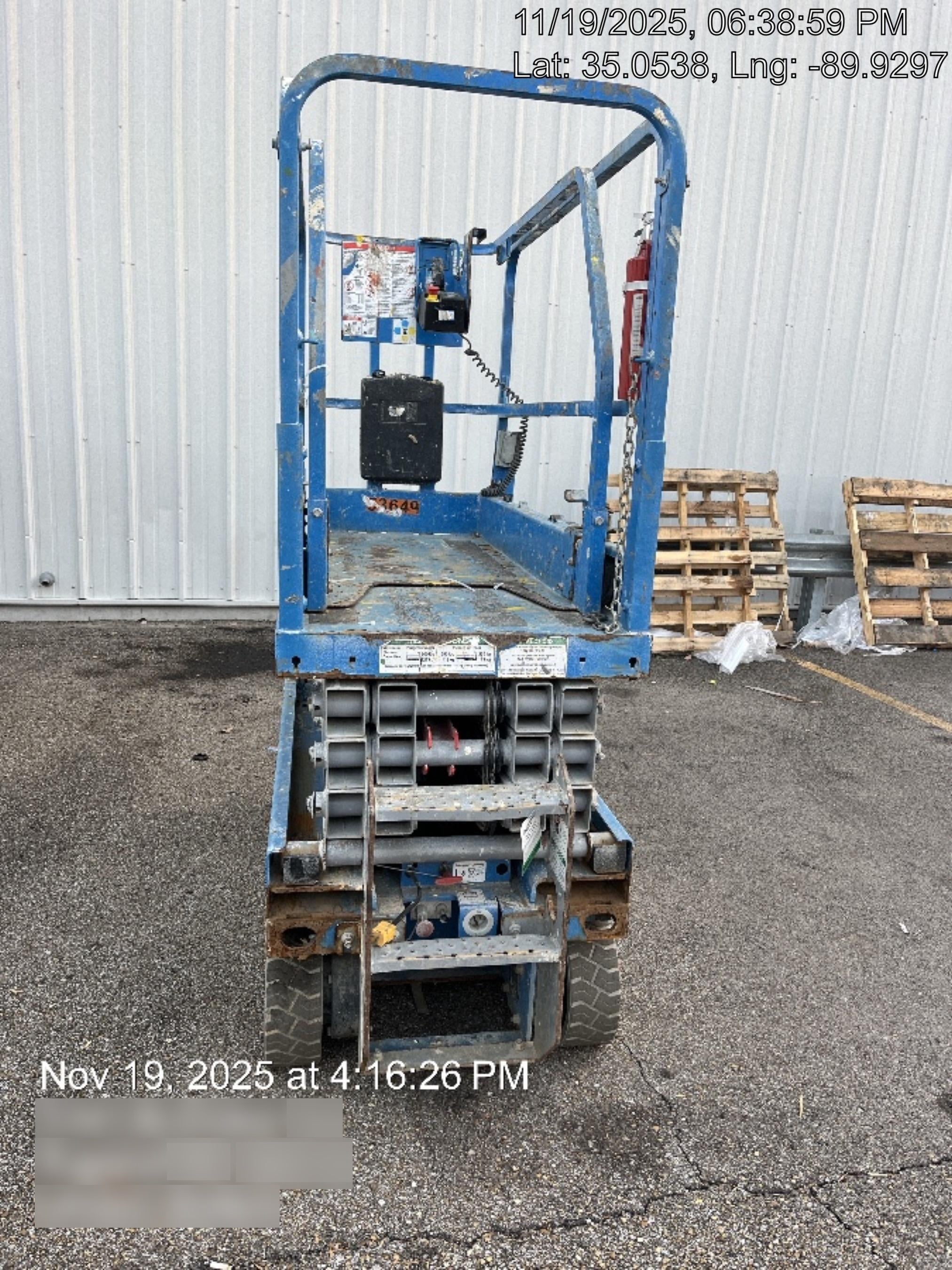 2019 Genie GS-1930 Fixed Rails with Chain Entry