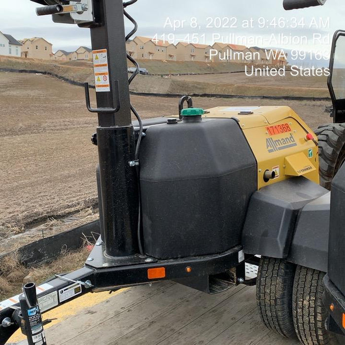 2021 Allmand NLV3GR (4) LED Light Fixture 350W, 23' Vertical Mast, 3kW Prime, Towable, Deep Sea L401, Leveling Jacks, Yanmar T4F 5.8hp