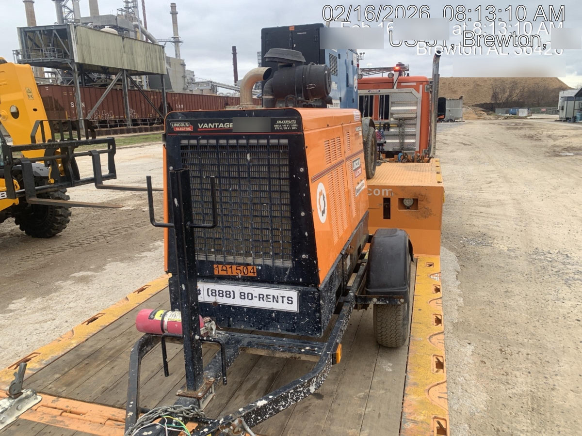 2021 Lincoln Electric Vantage 549X Ready Pak 3, ORANGE (includes trailer, cable rack, fender light kit)