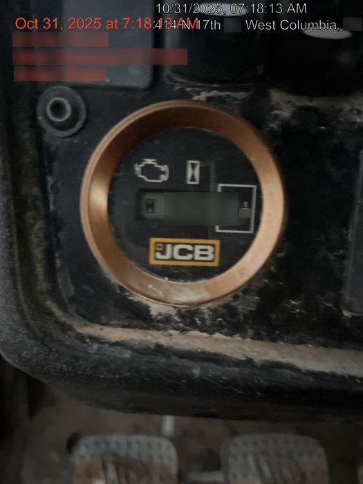 2019 JCB 512-56 74 HP w/CAB/HVAC, Beacon, Aux Hydraulics, Worklights, Solid Tires w/60" Carriage/Forks