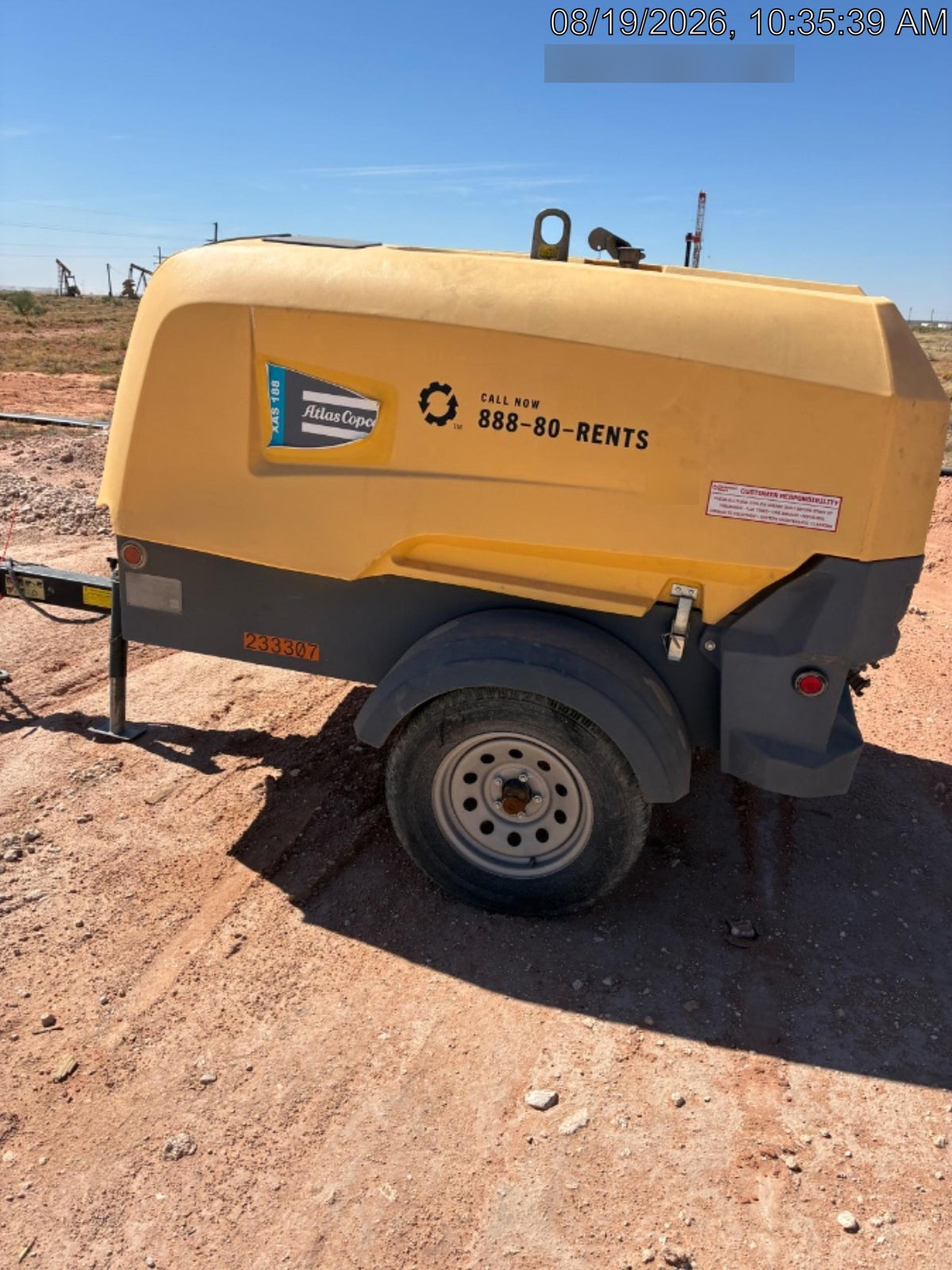 2022 ATLAS COPCO XAS188 CWK