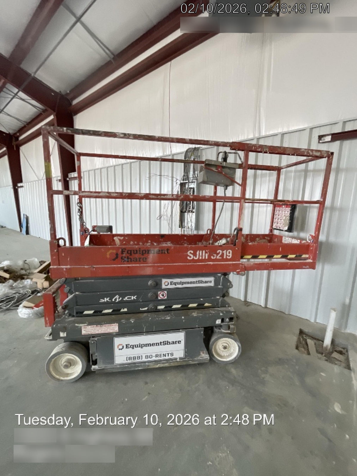 2019 Skyjack SJIII-3219 Standard Options, Trojan Batteries