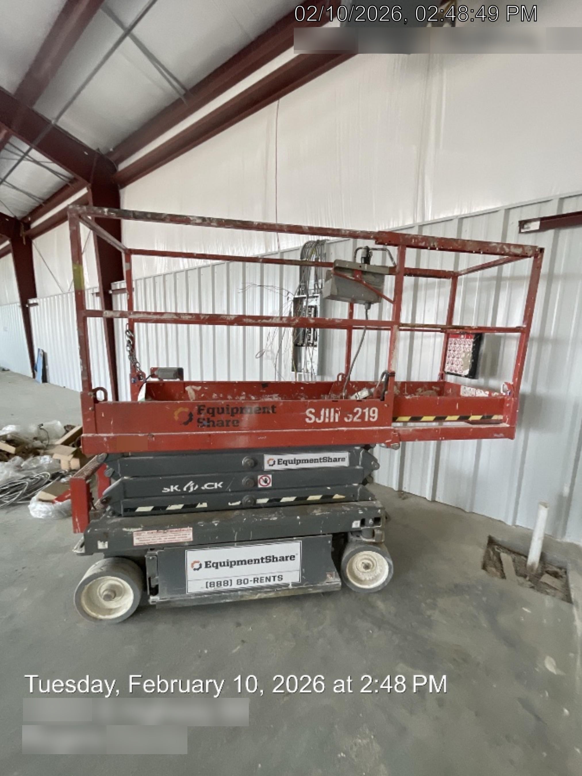 2019 Skyjack SJIII-3219 Standard Options, Trojan Batteries