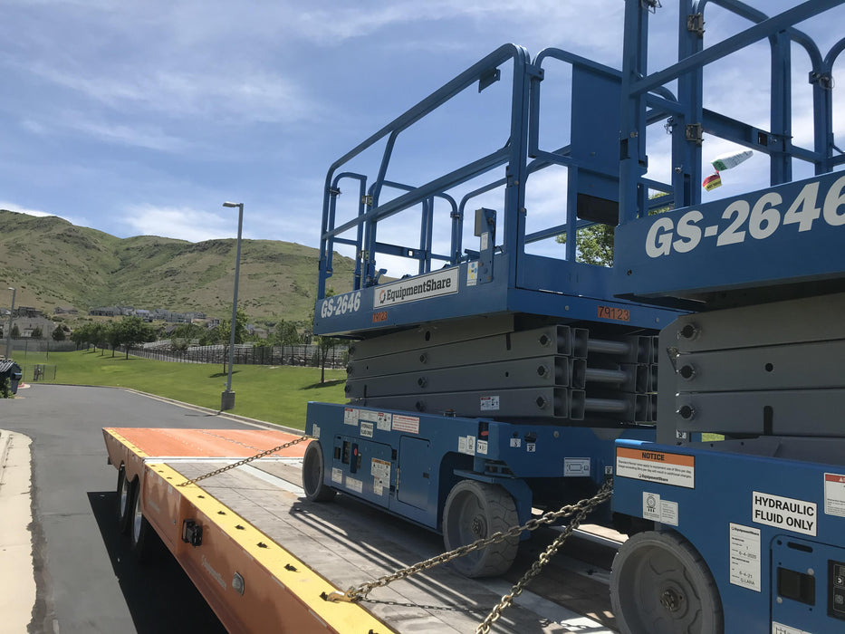 2019 Genie GS-2646 folding rails with full height swing gate