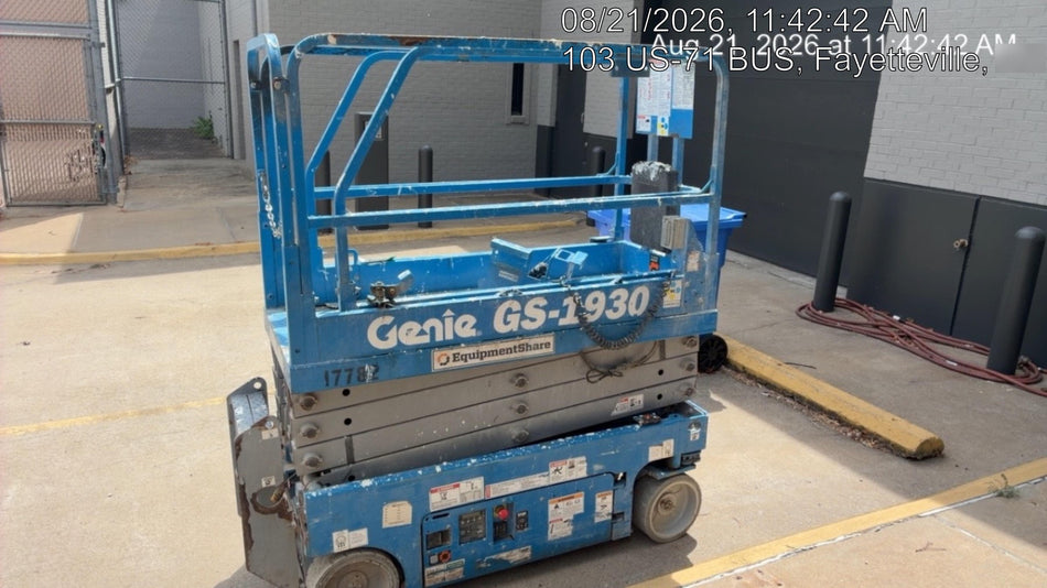 2018 Genie GS-1930 Genie GS-1930 w/Fixed Rail, Chain Entry