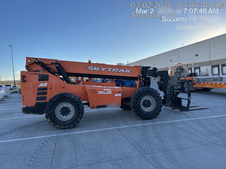 2018 Skytrak 10054 Skytrak 10054 10K Telehandler w/Open ROPS Solid Tires, LED Work Lights, Rotating Beacon, 60" Carriage/60" Forks