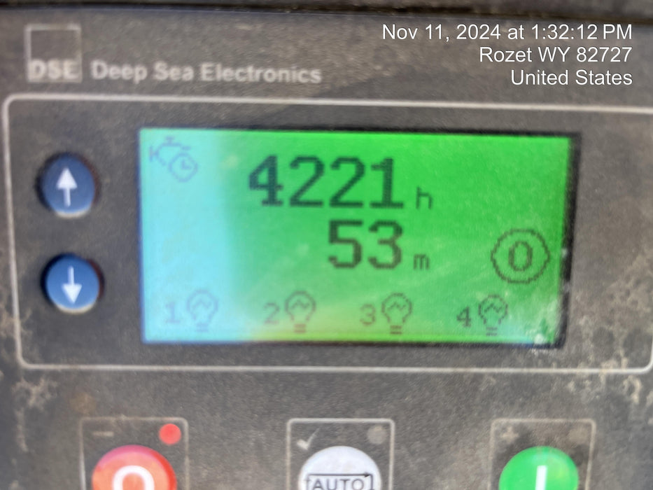 2022 Allmand NLV3GR (4) LED Light Fixture 350W, 23' Vertical Mast, 3kW Prime, Towable, Deep Sea L401, Leveling Jacks, Yanmar T4F 5.8hp