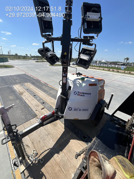 2023 Generac MLT2 Diesel, Flex Switch 120V Input, Powerzone Controller, 
(4) 320W LED Lights, 4kW Generator, 39.9 Gal Fuel Tank, 2" Ball, T3