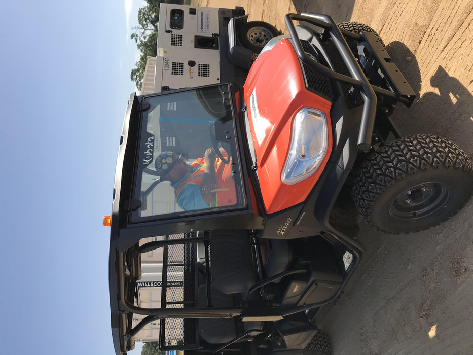 Kubota RTV-X1140W-H 4WD, LED Strobe, Windshield Acrylic Clear, Plastic Canopy, Wire Harness Kit, Backup Alarm