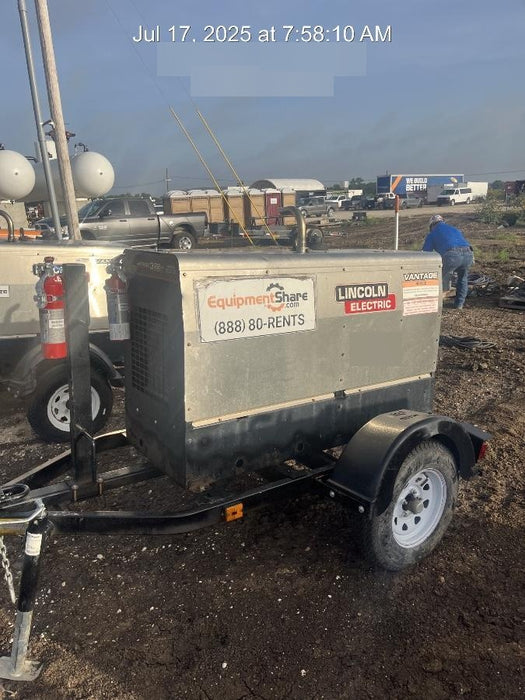 Lincoln Electric Vantage 322 Lincoln Vantage 322 Welder Ready Pak 3 - Vantage 322, Trailer