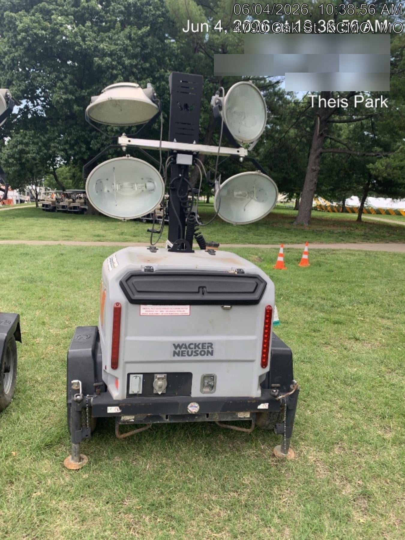 2019 Wacker Neuson LTV6L-MH Wacker Neuson LTV6L Mobile Light Tower w/Fuel Level Sensor Installed