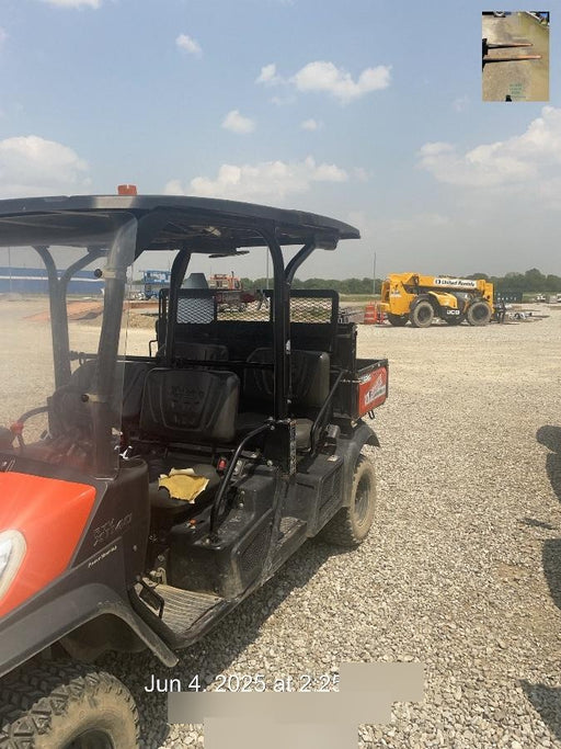 2022 Kubota RTV-X1140W-H Plastic Canopy, Windshield Acrylic Clear, LED Strobe Light, Wire Harness Kit, Back up Alarm