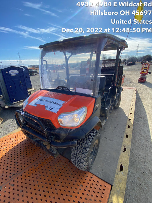 2022 Kubota RTV-X1140W-H Plastic Canopy, Windshield Acrylic Clear, LED Strobe Light, Wire Harness Kit, Back up Alarm