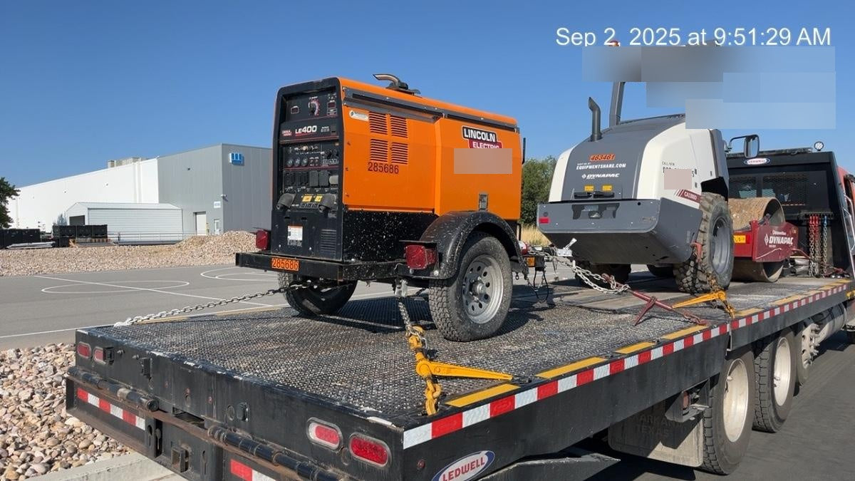 2022 Lincoln Electric LE400 Kubota V1505, Trlr, Cable Rack, Light Kit, ES Decals, T3