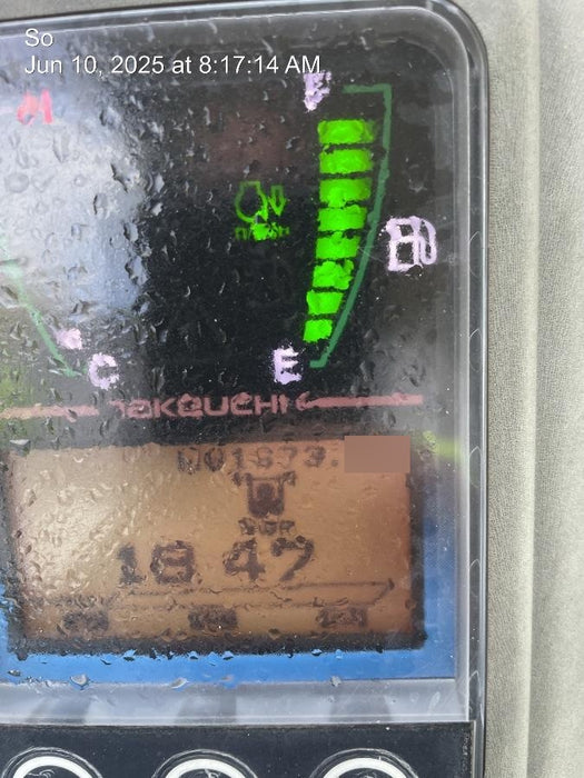 2019 Takeuchi TB260 Takeuchi TB260 Canopy w/Rubber Tracks, Auxiliary Hydraulics, Standard Blade, Manual QC