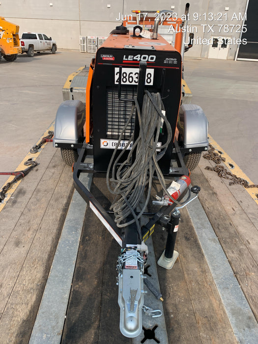 2022 Lincoln Electric LE400 Kubota V1505, Trlr, Cable Rack, Light Kit, ES Decals, T3