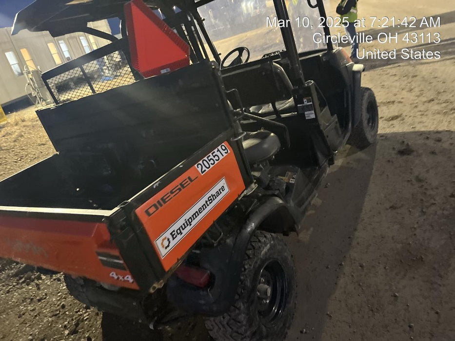 2022 Kubota RTV-X1140W-H Plastic Canopy, Windshield Acrylic Clear, LED Strobe Light, Wire Harness Kit, Back up Alarm