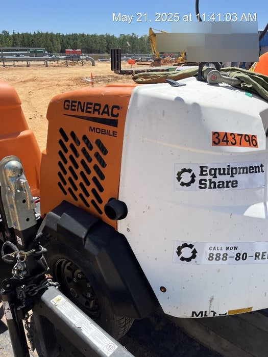 2023 Generac MLT2 Diesel, Flex Switch 120V Input, Powerzone Controller, (4) 320W LED Lights, 4kW Generator, 39.9 Gal Fuel Tank, 2" Ball, T3