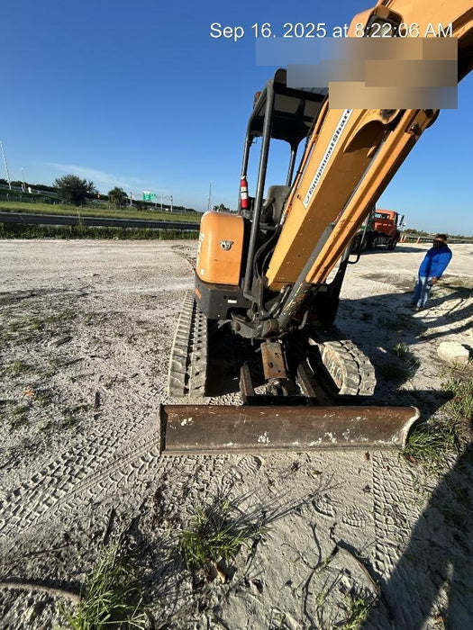 2018 Case CX37C ROPS, LONG ARM, RUBBER TRACKS, AUX HYD