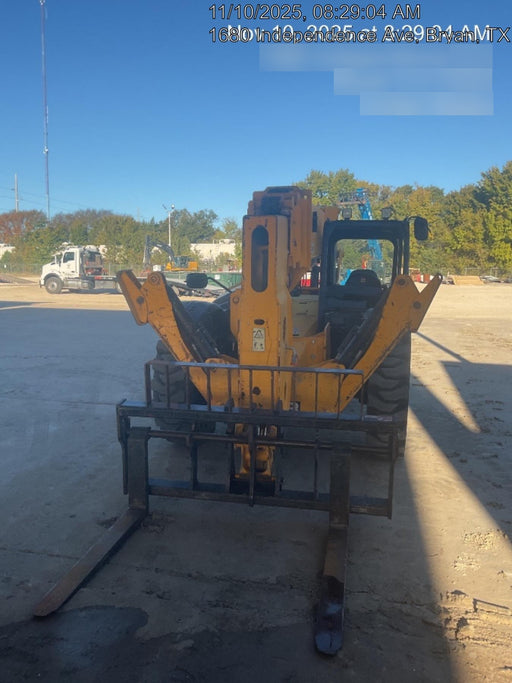 2019 JCB 510-56 Open ROPS, 74 HP, Solid Tires, Worklights, Beacon, Aux Hydraulics, Lifting Eye 60" Carriage/60" Forks