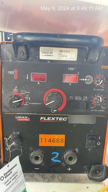 2020 LINCOLN ELECTRIC FLEXTEC 350X