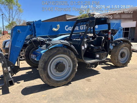 2018 Genie GTH-844 Genie GTH-844D w/Open ROPS, FF Tires, Work Light/Beacon, 60" Carriage and Forks