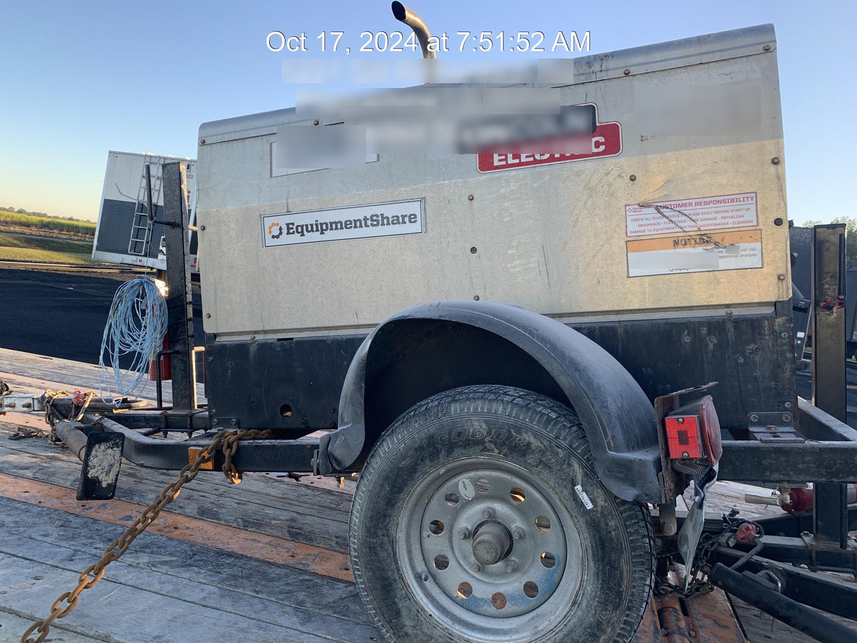 2019 Lincoln Electric Vantage 322 Welder Ready-Pak 3, Two wheel trailer, Fender and Light kit, Cable Rack