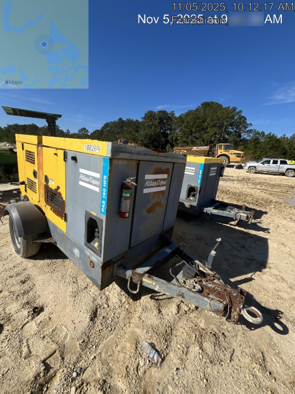 2020 ATLAS COPCO PAS 150 HF CS Enclosed
