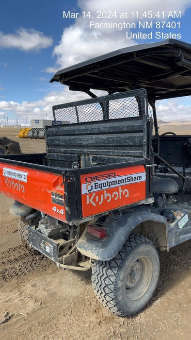 2022 Kubota RTV-X1140W-H Plastic Canopy, Windshield Acrylic Clear, LED Strobe Light, Wire Harness Kit, Back up Alarm
