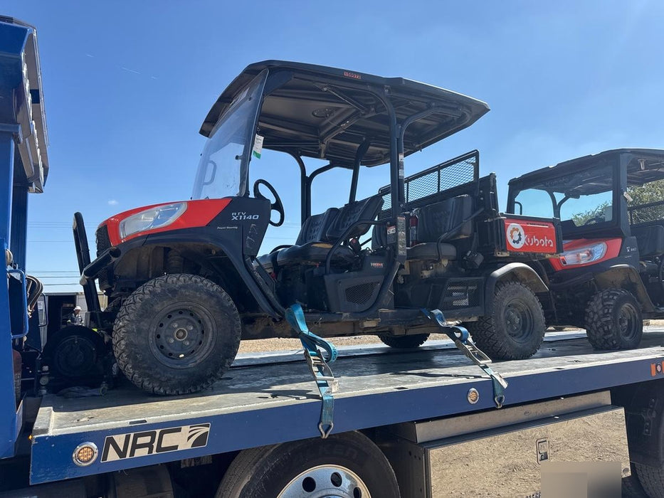 2021 Kubota RTV-X1140W-H Plastic Canopy, Windshield Acrylic Clear, LED Strobe Light, Wire Harness Kit, Back up Alarm